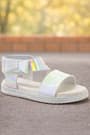 Artico Elenis Genuine Leaher Silvery Baby Girls Sandals