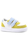 Artico Hellsa Kids White Yellow Velcro Sneakers
