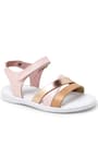 Artico Alexia Genuine Leaher Vaketa Light Pink Pink Kids Girls Sandals
