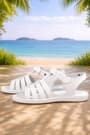 Artico Bellini White Genuine Leather Vaketa Girls' Sandals