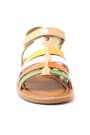 Artico Bellini Genuine Leather Vaketa Tan Colored Girls' Sandals