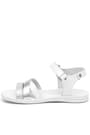 Artico Alexia Genuine Leaher Vaketa Silvery White Kids Girls Sandals
