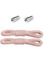 Adjustable 1 Pair of 6 MM Rubber Practical Laces with Powder Screw Capsule Tips BGCK-0007-PU