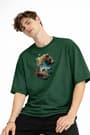 Bear2 - Oversize Tişört HAKI