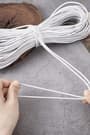 Beyaz 5 Metre 2 mm Yuvarlak Lastik B-0110-B