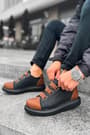 CH253 - CST Mirror Non Man Sneakers SIYAH/TABA