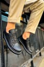 CH979 - Santoni CRT Spor Erkek Ayakkabı SIYAH