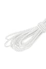 Desenli Beyaz Simli 5 Metre 2 mm Yuvarlak Lastik B-0110-BDS