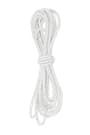 Desenli Beyaz Simli 5 Metre 2 mm Yuvarlak Lastik B-0110-BDS