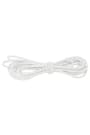 Desenli Beyaz Simli 5 Metre 2 mm Yuvarlak Lastik B-0110-BDS