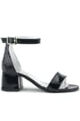 Elsa Black Rougan Shiny Girls Thick Heels Evening Shoes B610-SIA.26