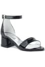 Elsa Black Rougan Shiny Girls Thick Heels Evening Shoes B610-SIA.26