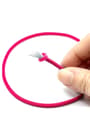Fuşya Pembe 5 Metre 2 mm Yuvarlak Lastik B-0110-FU