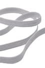Gri 12 mm 5 mt Dayanıklı Sert Yassı Elastik Şerit Lastik B-0104-GR-12
