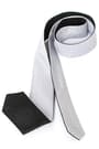 Gray Kids Slim Double Sided tie KR-C100-SG