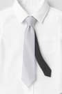 Gray Kids Slim Double Sided tie KR-C100-SG