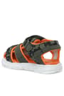 Khaki Green Orange Banded Babies Sandals A721-HKT.21
