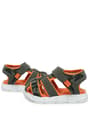 Khaki Green Orange Banded Babies Sandals A721-HKT.21