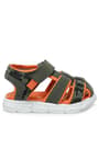Khaki Green Orange Banded Babies Sandals A721-HKT.21