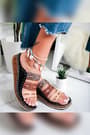 Hakiki Deri Joelle Siyah Comfort Lazer Kesim Terlik