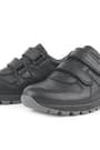 Rakerplus Black Genuine Leather Sports Shoes Sneakers For Boys 3750-S1.36