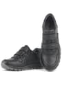 Rakerplus Black Genuine Leather Sports Shoes Sneakers For Boys 3750-S1.36