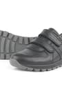 Rakerplus Black Genuine Leather Sports Shoes Sneakers For Boys 3750-S1.36