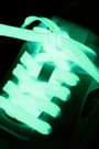 Fosforlu Neon Mavi 1 cm Kalınlığında 1 Çift Yassı Spor Ayakkabı Bağcığı