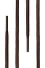 90 Cm 4 MM Kahverengi Yuvarlak 1 Çift Ayakkabı Bağcığı