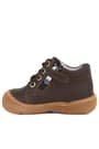 Soft Genuine Leather Zippered Brown Baby Boots