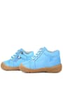 Soft Genuine Leather Zippered Blue Baby Boots