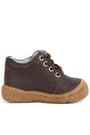 Soft Genuine Leather Zippered Brown Baby Boots
