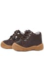 Soft Genuine Leather Zippered Brown Baby Boots