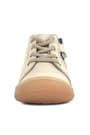 Soft Genuine Leather Zippered Beige Baby Boots