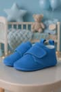 Booba Genuine Leather Blue Baby Bootee