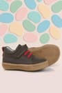 Genuine Leather Soft Brown Elastic Banded Shoes For Kids