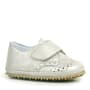 Genuine Leather Beige Shiny Banded Babies Shoes