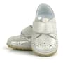 Genuine Leather Beige Shiny Banded Babies Shoes