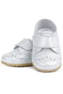 Genuine Leather Silver Grey Banded Babies Shoes