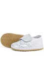 Genuine Leather Silver Grey Banded Babies Shoes