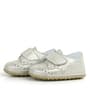 Genuine Leather Beige Shiny Banded Babies Shoes