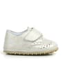 Genuine Leather Beige Shiny Banded Babies Shoes