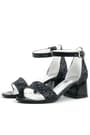 Black Suede Heels Thick Girls High Heeled Shoes