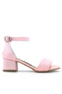 Lilo Glitter Pink Single Strap Girls High Heel Evening Shoes