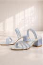 Judy Blue Silver Stone Girl's Heeled Slippers Shoes