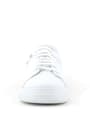 Hakiki Deri Kadın Beyaz Bağcıklı Yıldızlı Sneaker Ayakkabı