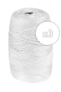 Beyaz 2 MM Parlak Sentetik Polyester 300 M Makrome İplik