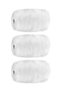 Beyaz 2 MM Parlak Sentetik Polyester 300 M Makrome İplik