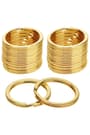 30 Adet Altın Renk 3 cm Metal Anahtarlık Halkası
