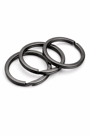 30 Adet Platin Renk 3 cm Metal Anahtarlık Halkası